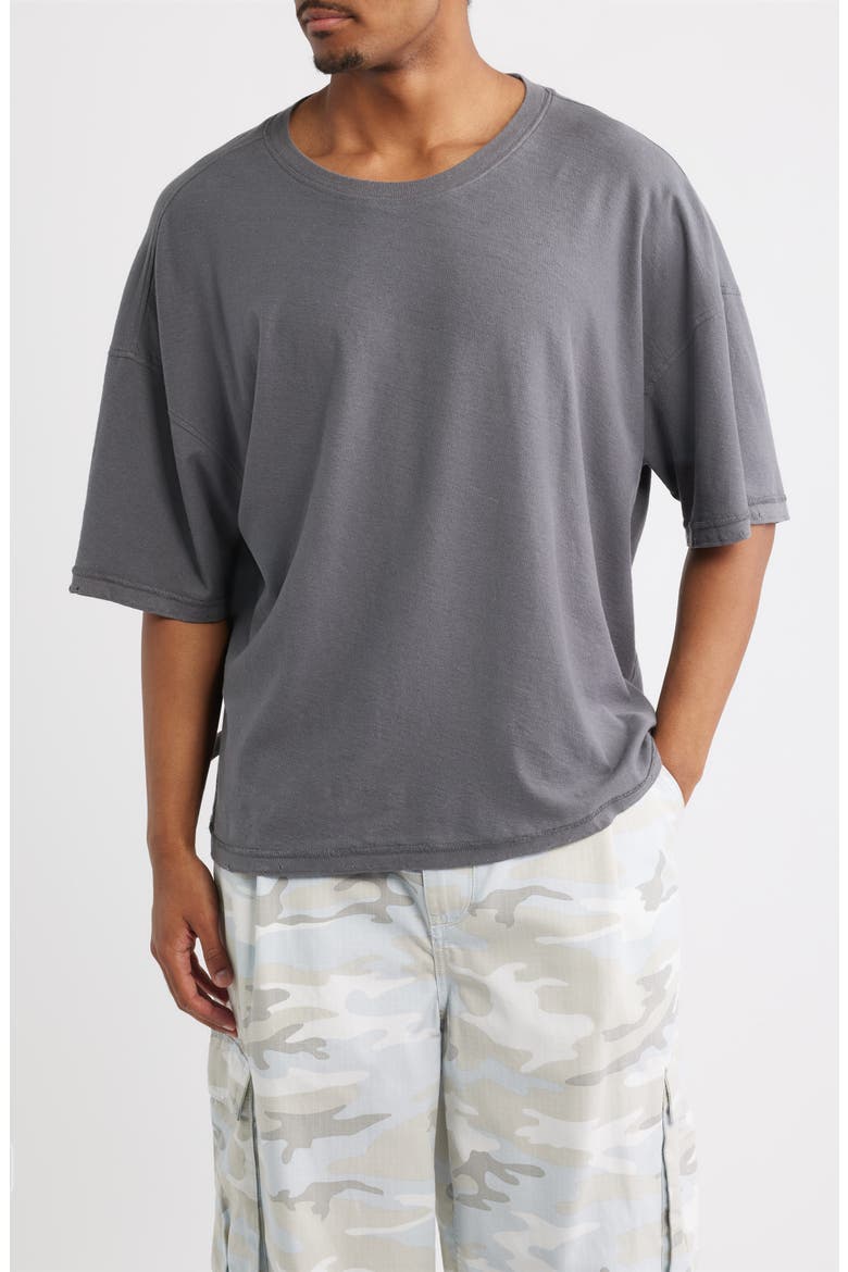 Reversible Cotton T-Shirt, Alternate, color, VINTAGE GREY