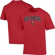 Champion Men's Champion Red Tampa Bay Buccaneers Arch Over Logo T-Shirt