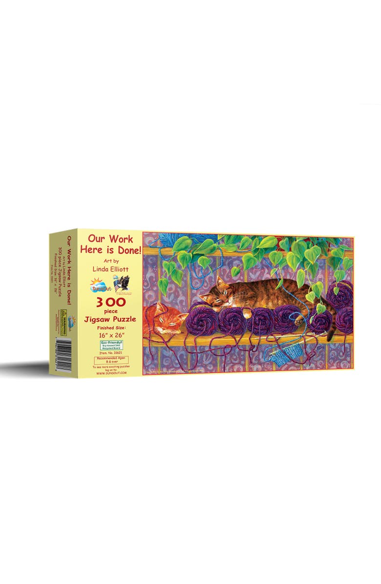 Sunsout Our Work is Done Here 300 piece Jigsaw Puzzle for Adults, Main, color, Multicolor