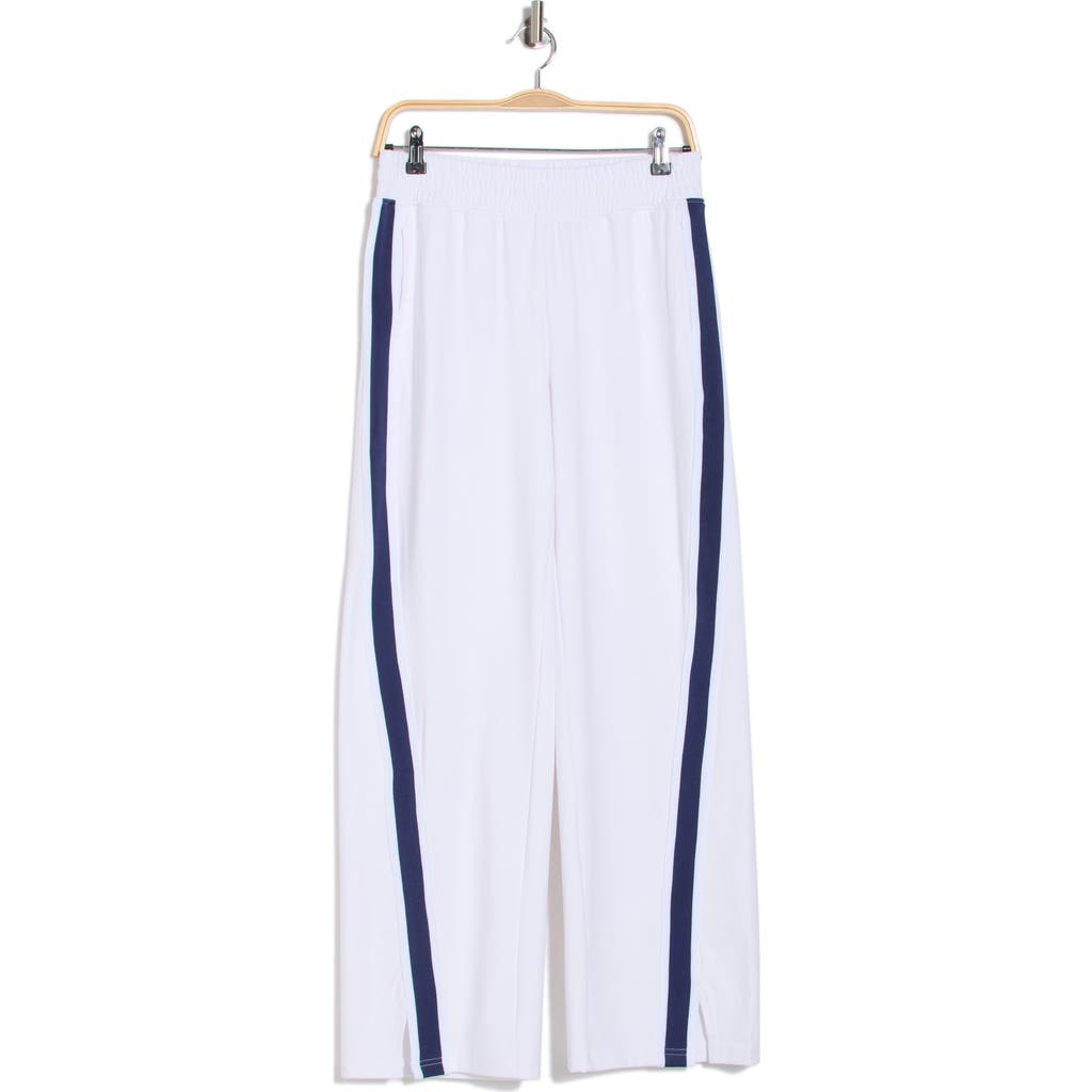 90 Degree By Reflex Contrast Stripe Pants In White