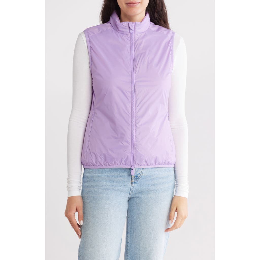 Save The Duck Valentina Water Resistant Insulated Vest In Wisteria Violet