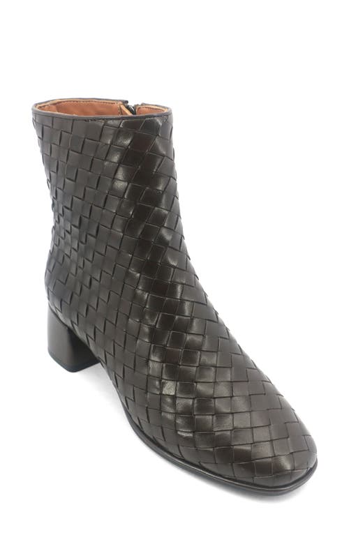 Gentle Souls Elodie Woven Bootie In Brown
