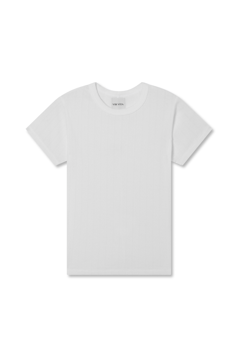 Pointelle Tee, Main, color, COCONUT