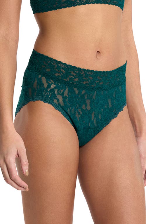 Hanky Panky X Saalt Signature Lace® Leakproof French Briefs In Green