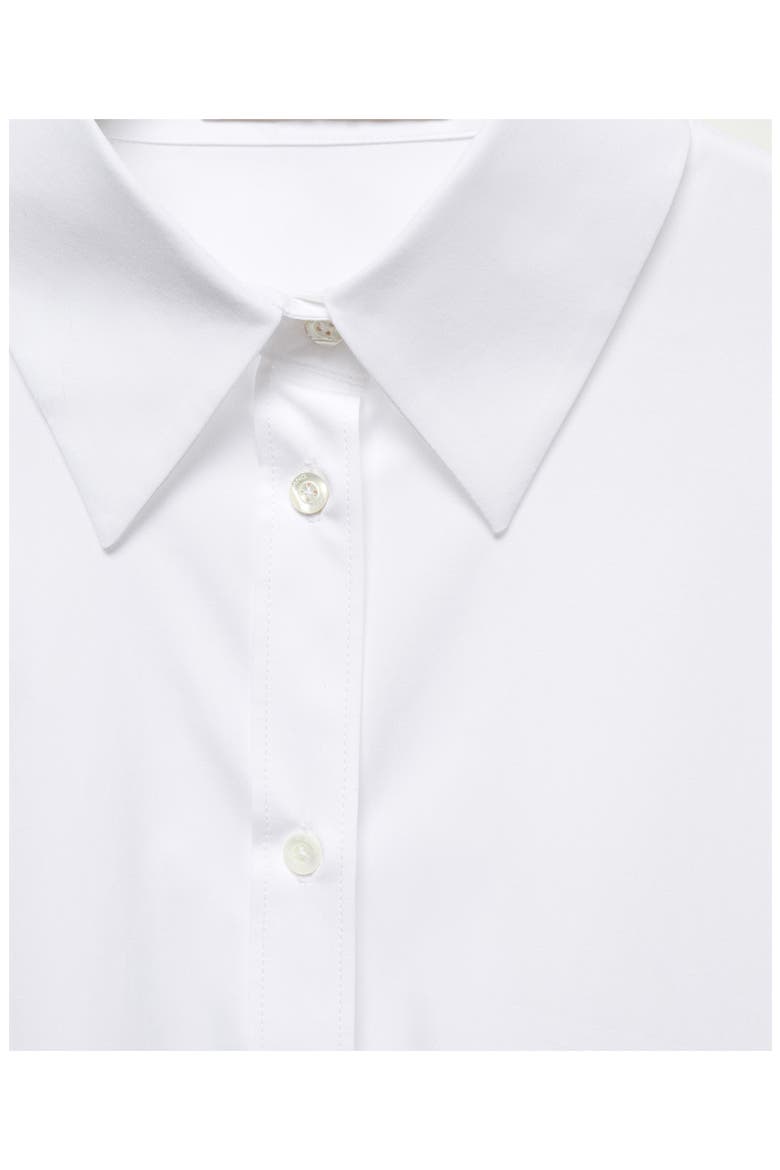 Oversize Cotton Button-Up Shirt, Alternate, color, WHITE