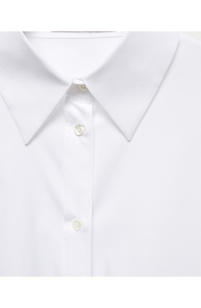 MANGO Oversize Cotton Button-Up Shirt, Alternate, color, 