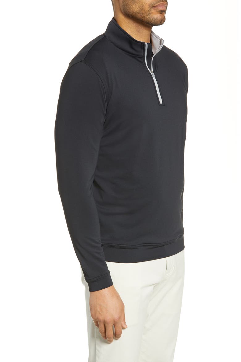 Perth Performance Quarter Zip Sweatshirt, Alternate, color, BLACK