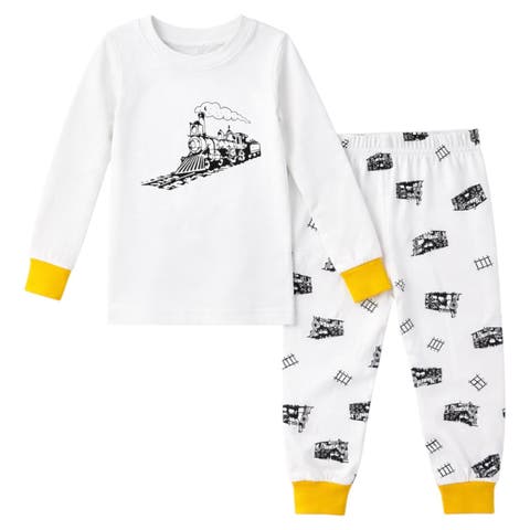 Kids Toddler Boy Long Sleeve Pajamas Set Snug Fit Soft & Stylish Cozy Comfortable Sleepwear Sets