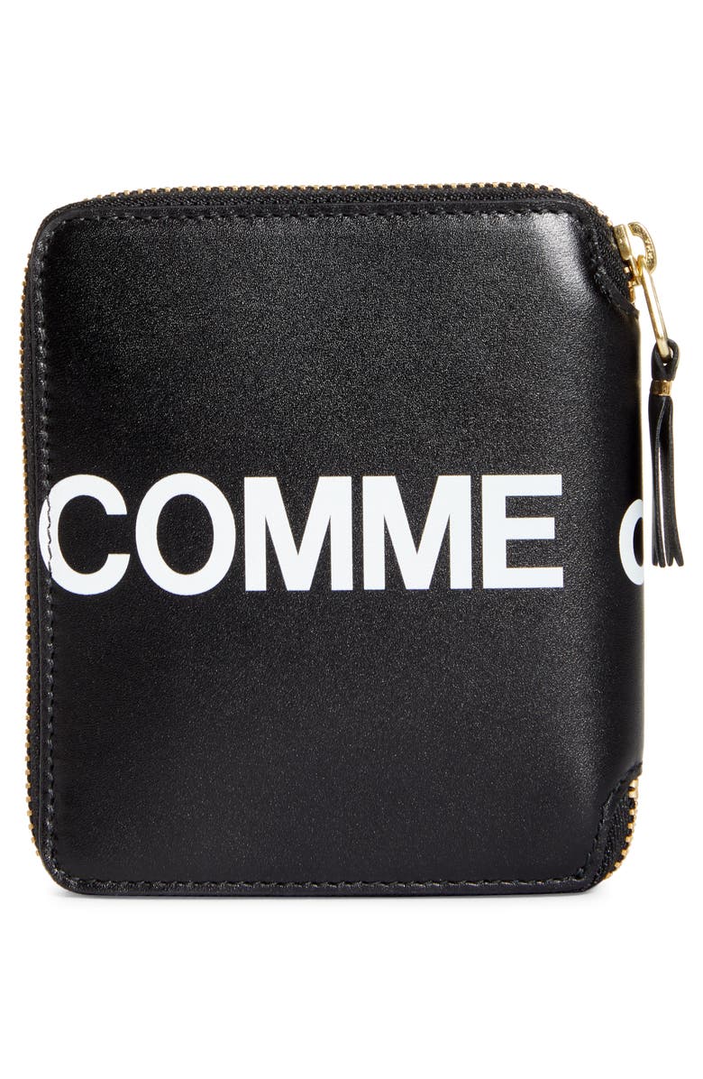 Comme des Garçons Wallets Huge Logo Zip Around Wallet, Alternate, color,