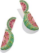 BaubleBar One in a Melon Pavé Drop Statement Earrings