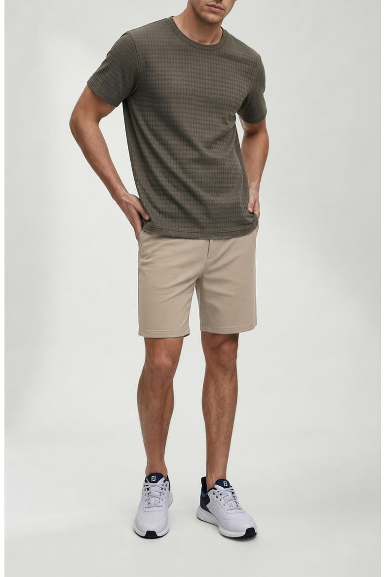 Richie Ribbed Drawstring Shorts, Alternate, color, CAMEL