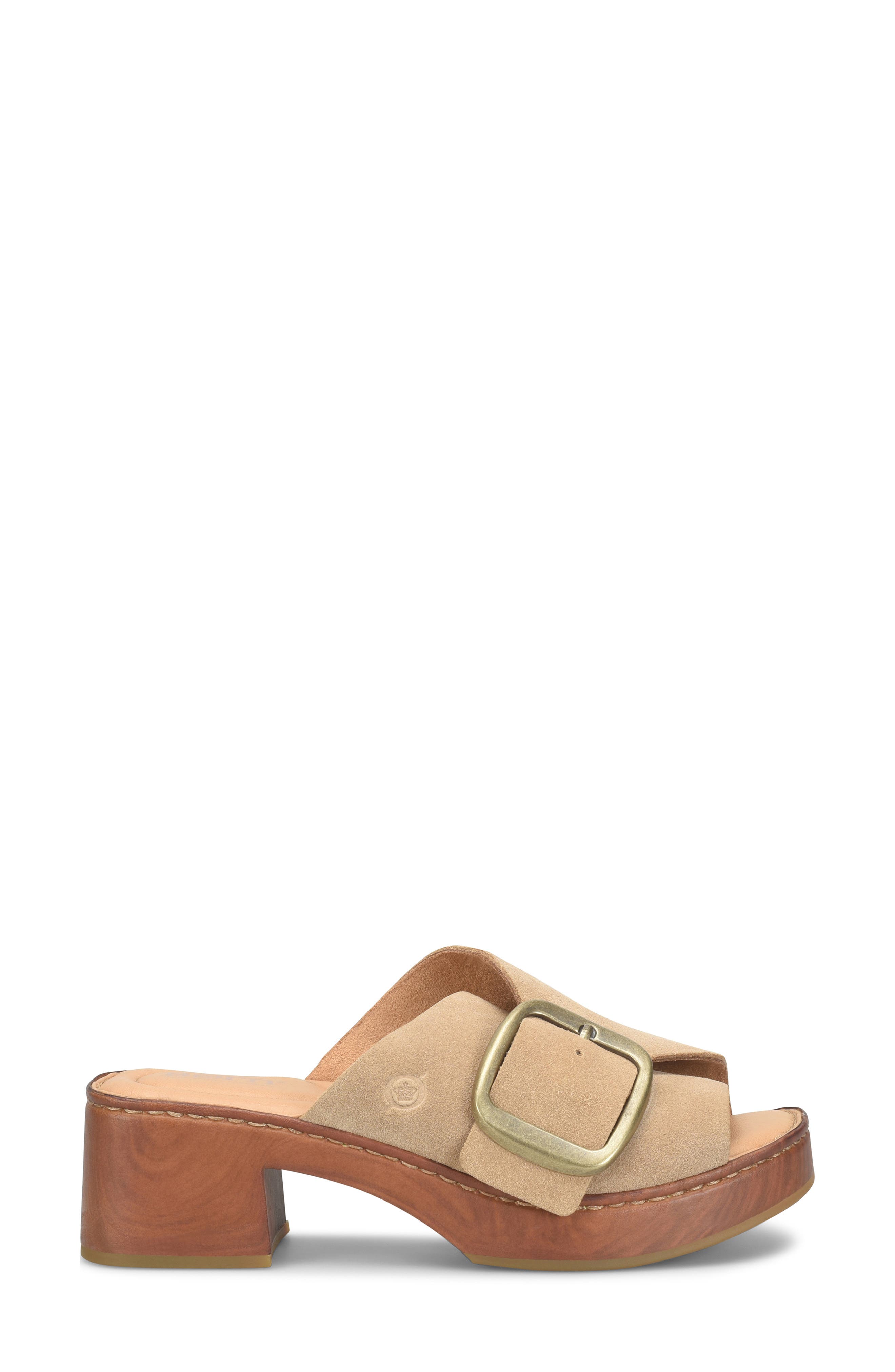 Bangle Platform Slide Sandal, Alternate, color, TAUPE SUEDE