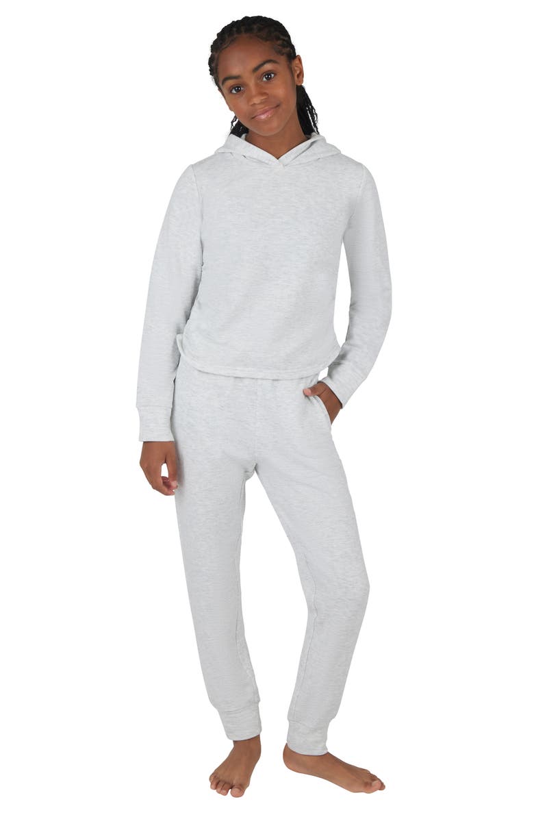 YOGALICIOUS Kids' Brushed Terry Hoodie & Joggers Set, Main, color, 