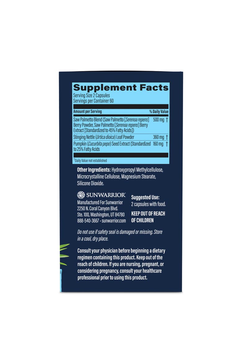 Saw Palmetto 3x Complex Capsules 120ct, Alternate, color, No Color