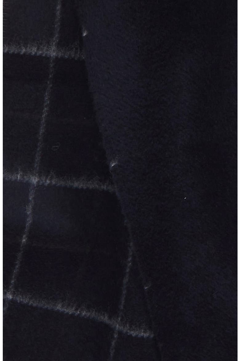 Creekside Plaid Double Face Wool & Cashmere Scarf, Alternate, color, NAVY