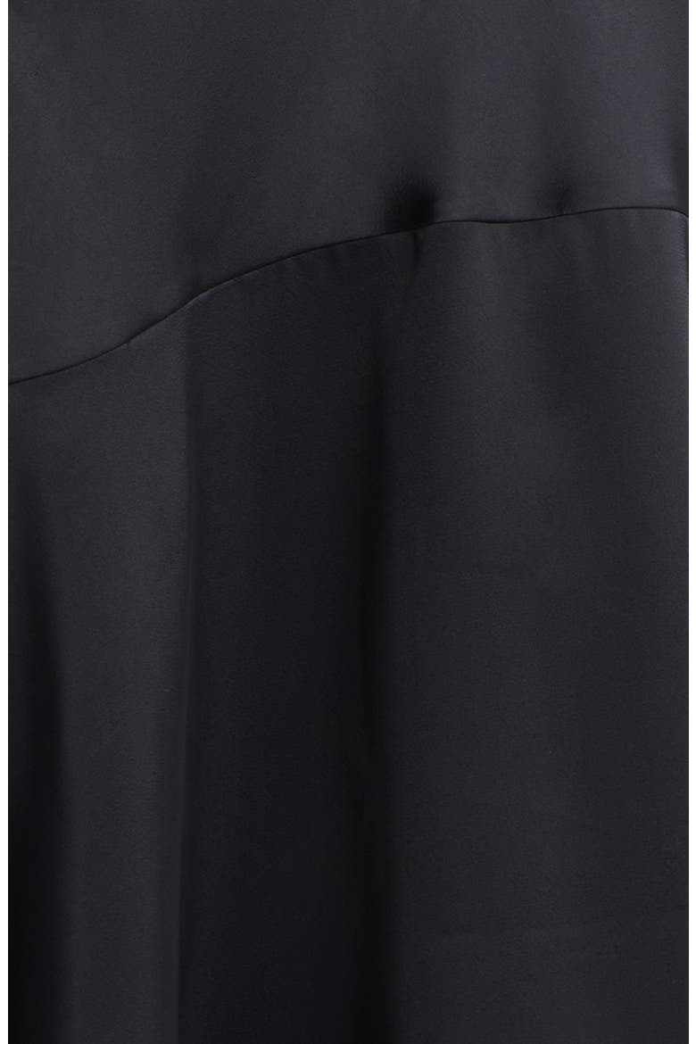 Esme Satin Liore Skirt, Alternate, color, BLACK/ GARDENIA