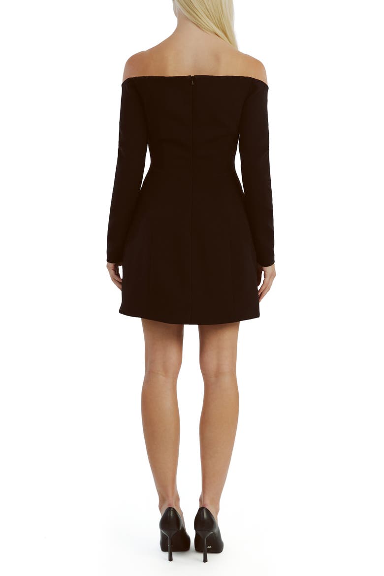bardot nadene hourglass mini dress brown Rodeo Nadene Hourglass Mini Dress In Black - Nadene Hourglass Mini Dress In Black