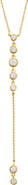 ATHRA LUXE Cubic Zirconia Bezel Y-Necklace