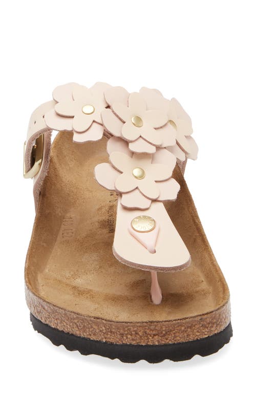 Birkenstock Gizeh Flower Flip Flop In Light Rose
