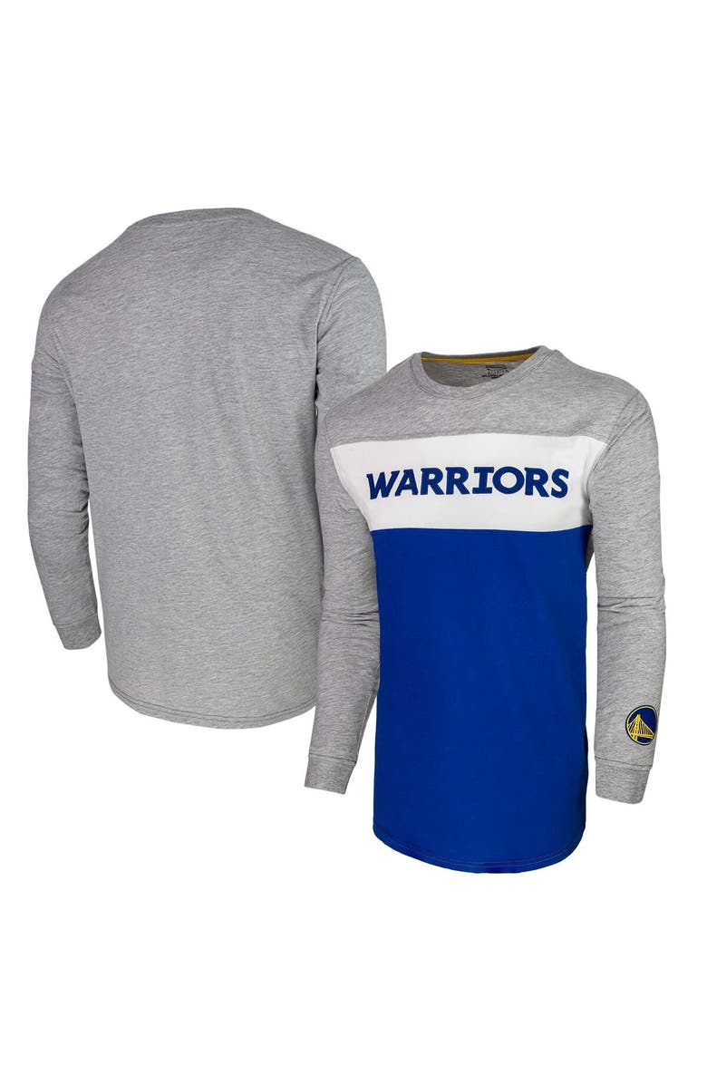 Stadium Essentials Unisex Heather Gray Golden State Warriors Loge Long Sleeve T-Shirt, Main, color, Heather Gray