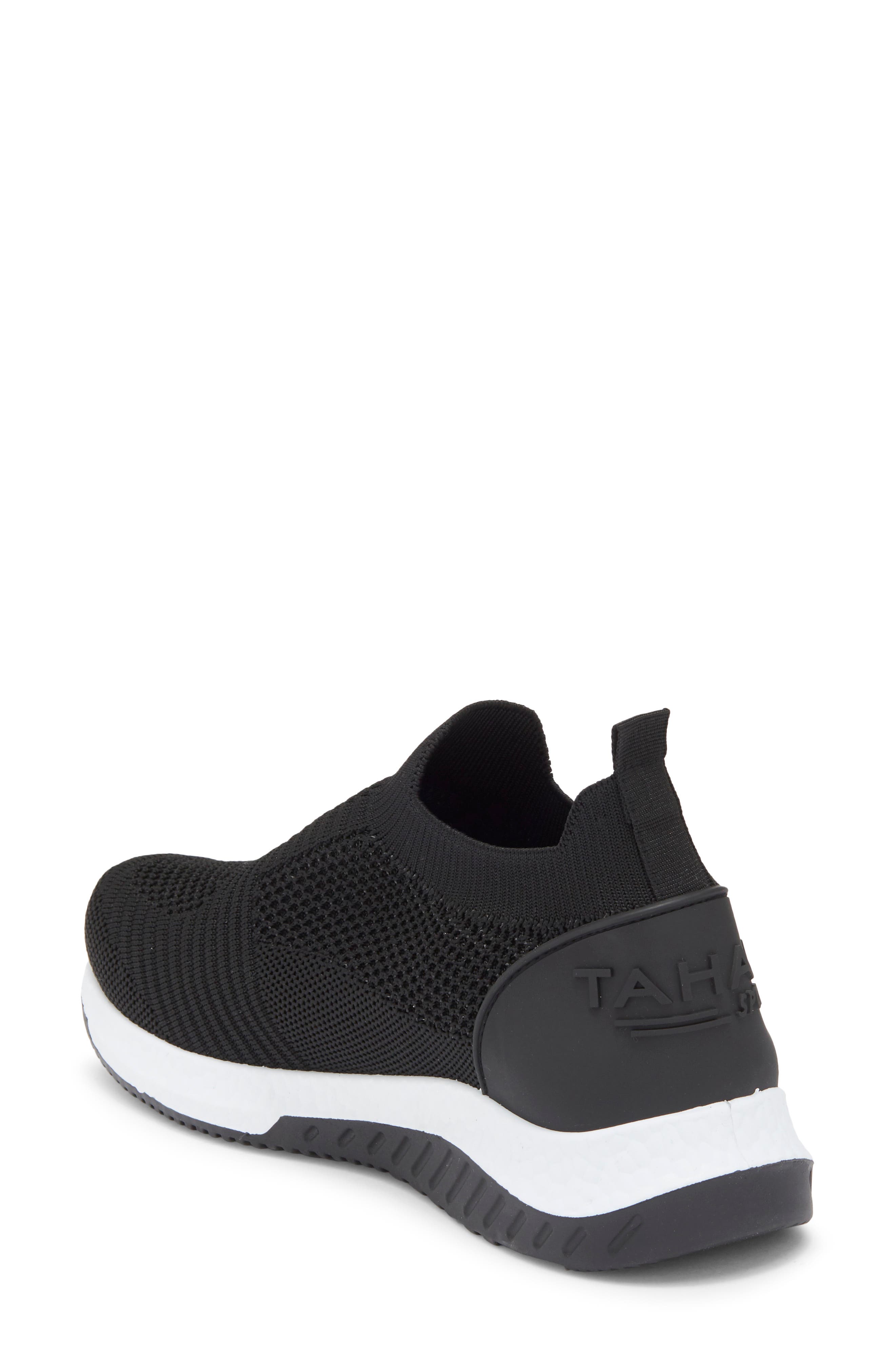 Knit Slip-On Sneaker, Alternate, color, BLACK