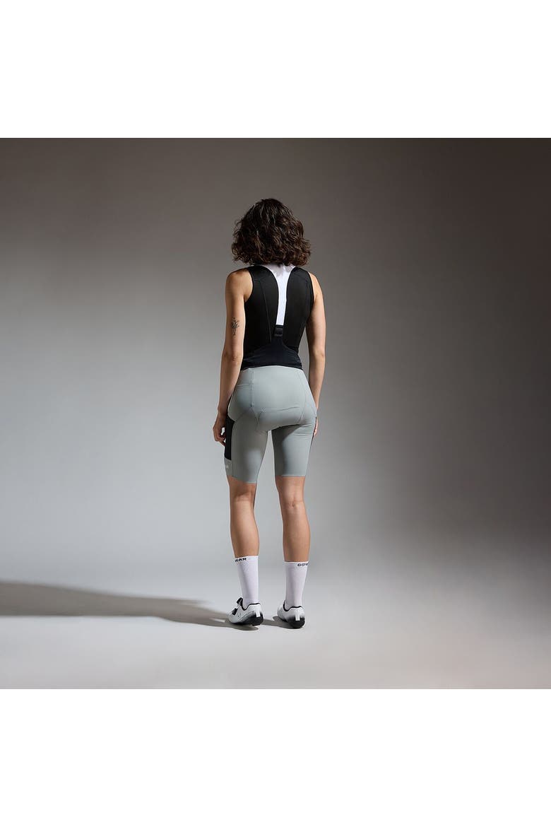Spinshift Cargo Bib Short+ - Women's, Alternate, color, Lab Gray