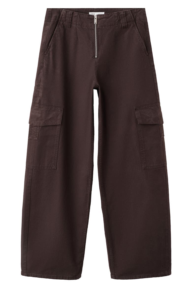 Relaxed Cargo Jeans, Alternate, color, PLUM