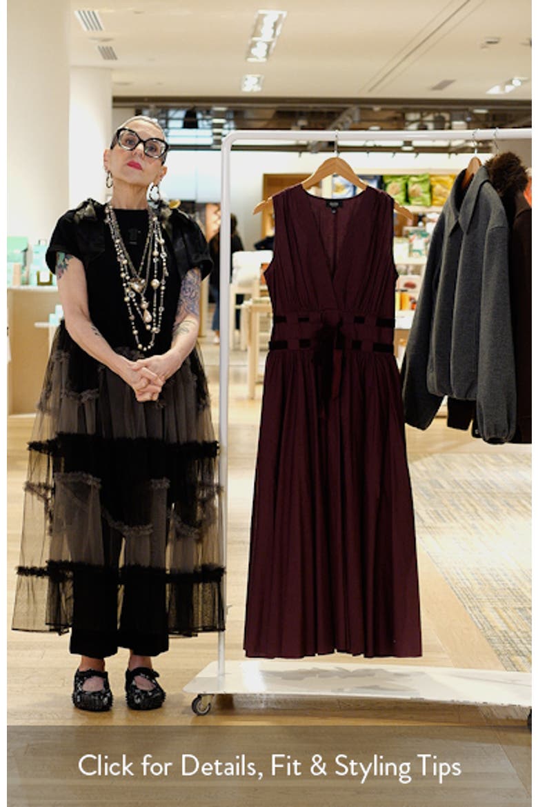 Ribbon Belt Sleeveless Midi Dress video