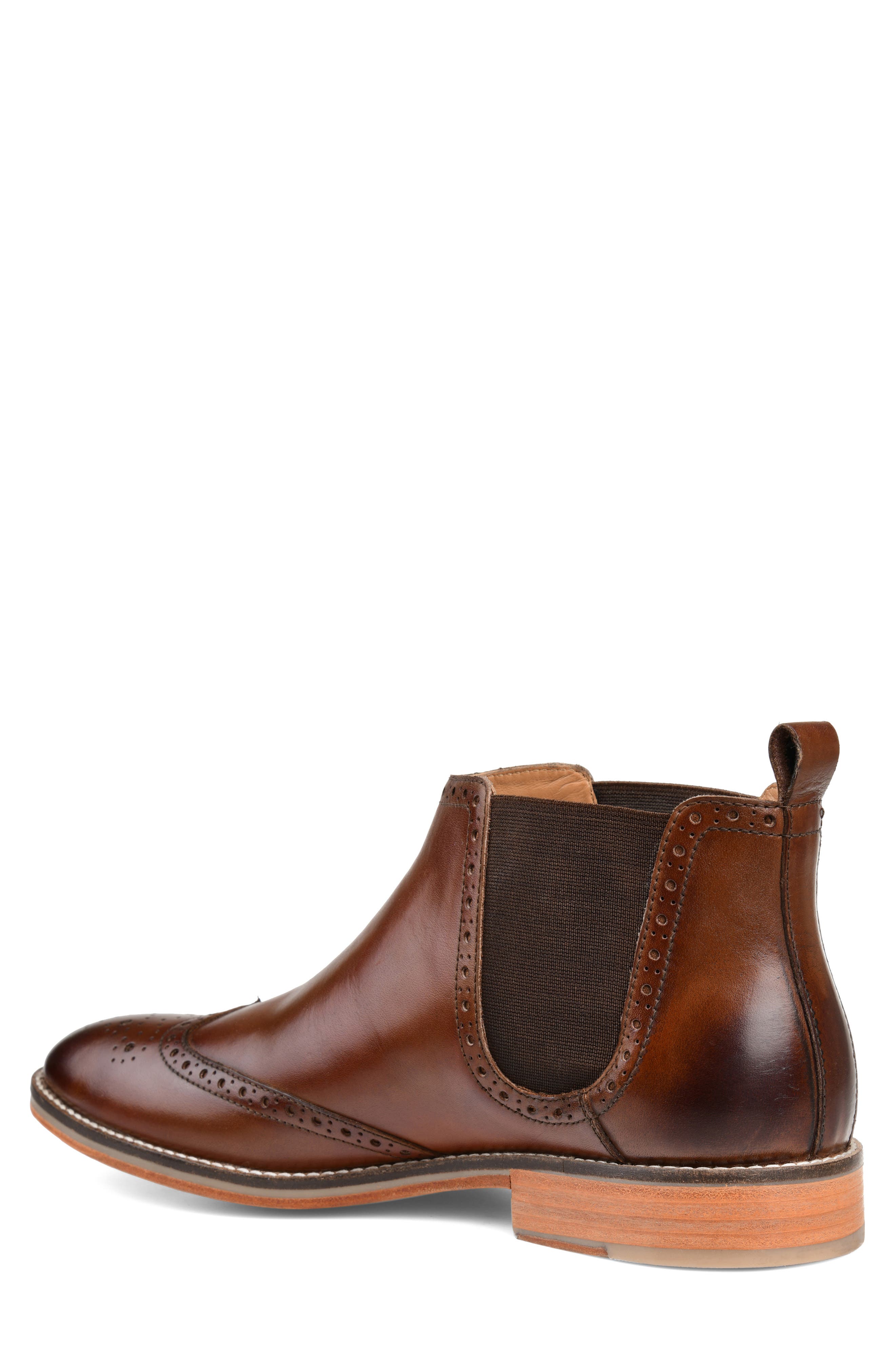 Thorne Wingtip Chelsea Boot, Alternate, color, BROWN LEATHER