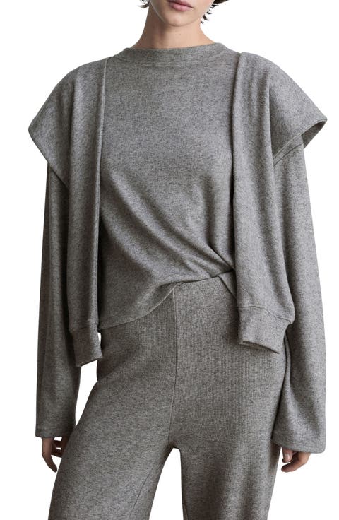 Decorative Sleeve Sweatshirt