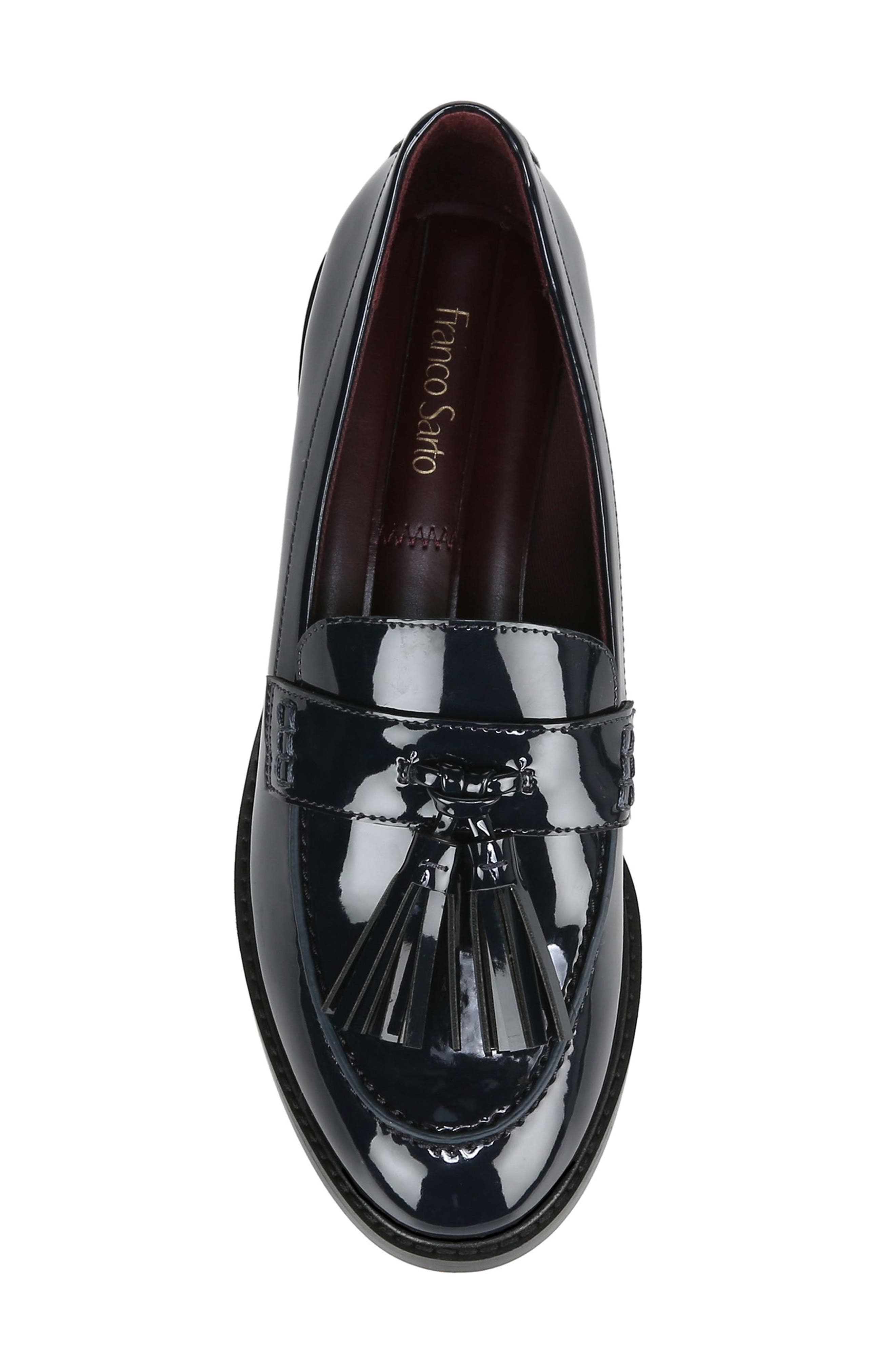 Carolyn Low Tassel Loafer, Alternate, color, NAVY
