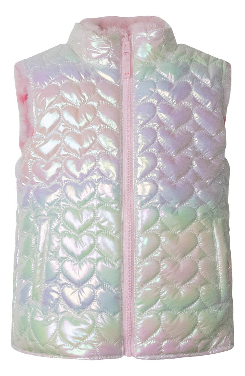 Appaman Kids' Quilted Reversible Heart Vest, Main, color, Heart Cloud