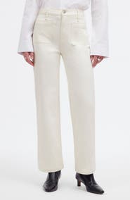 Madewell The Emmett Patch Pocket Edition Wide Leg Jeans
