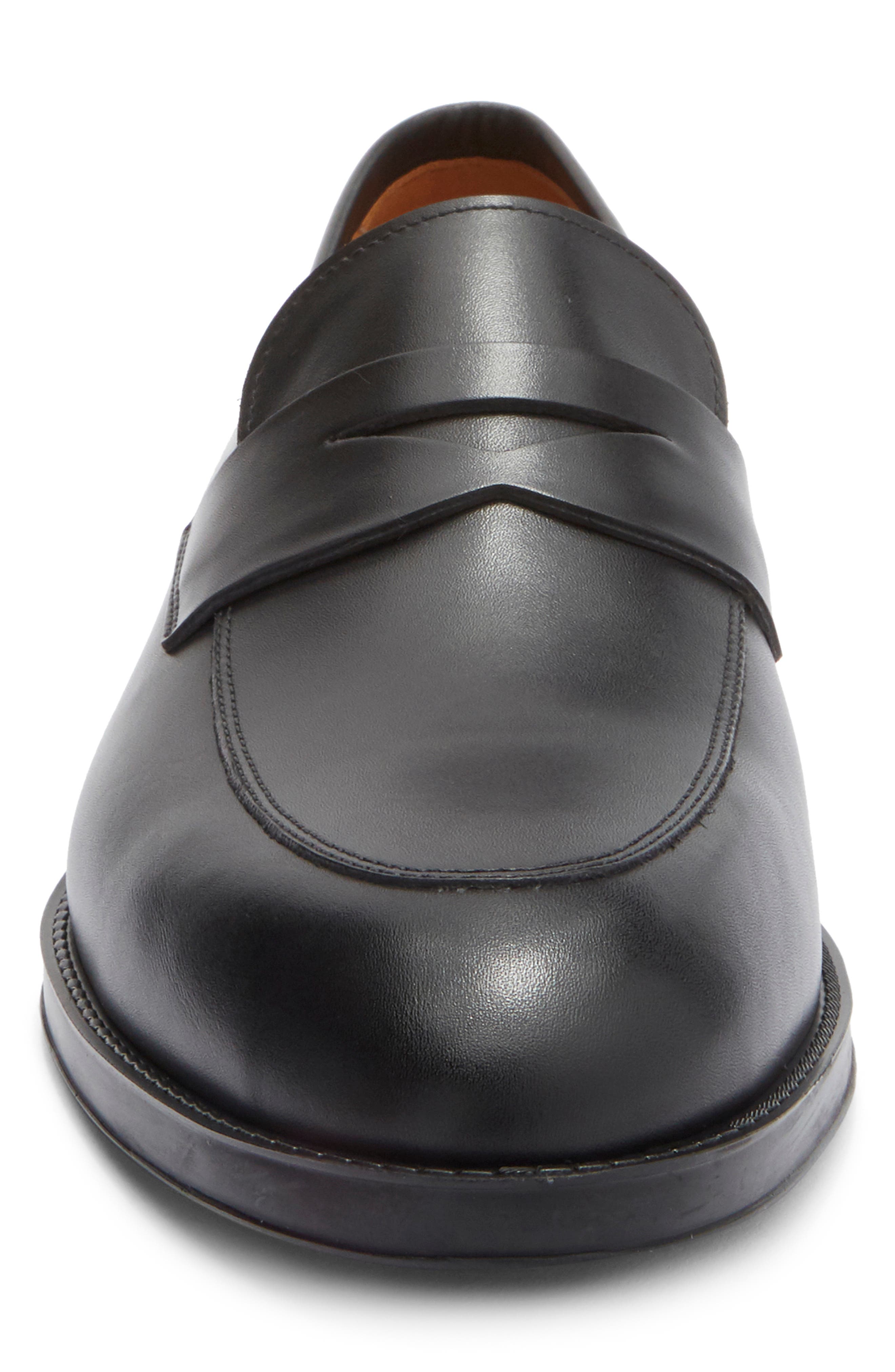 Magnanni Eddison Penny Loafer, Alternate, color, Black