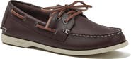 Lands' End Comfort Leather Slip On Boat Shoes