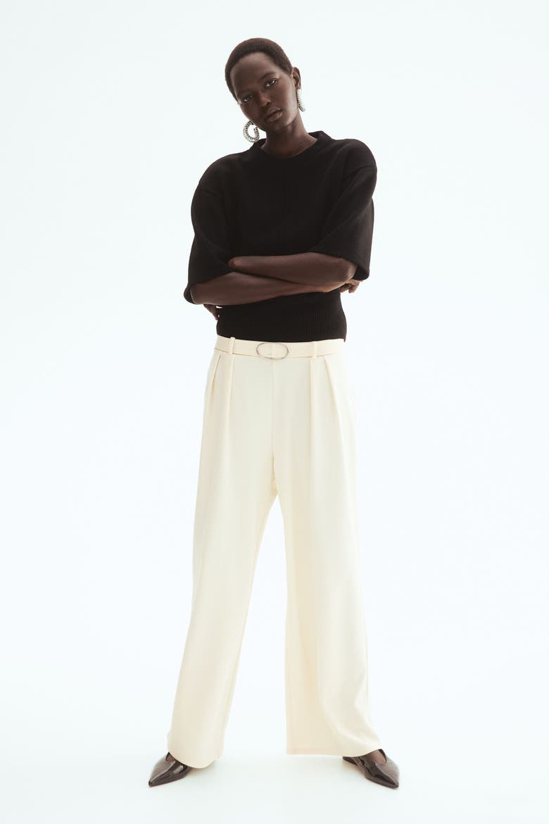Ponte Pants, Main, color, Cream