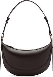 MANGO Oval Faux Leather Shoulder Bag