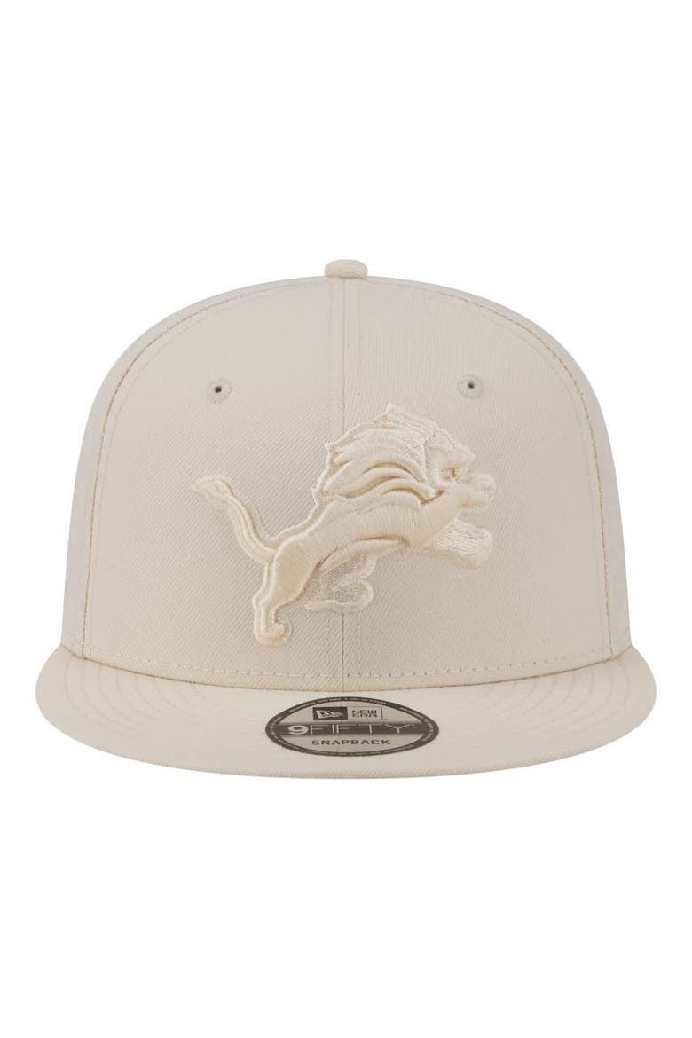 Men's New Era  Cream Detroit Lions Colorpack 9FIFTY Snapback Hat, Alternate, color, Cream