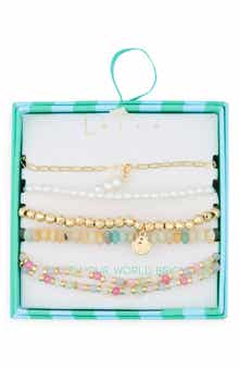 Leith 5-Pack Assorted Beaded Bracelets