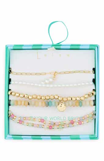5-Pack Assorted Beaded Bracelets