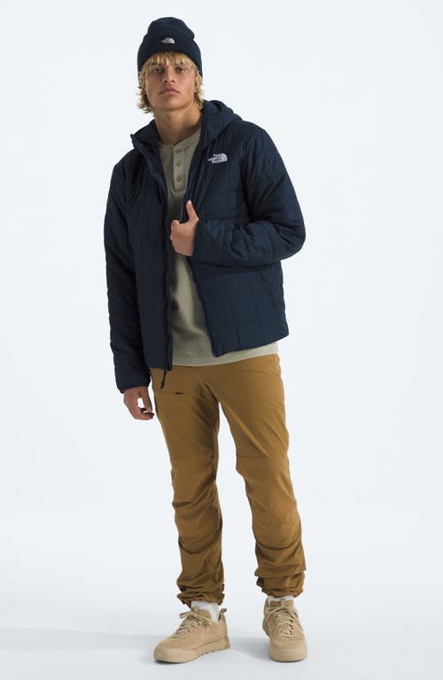 The North Face Junction Insulated Hooded Puffer Jacket In Blue