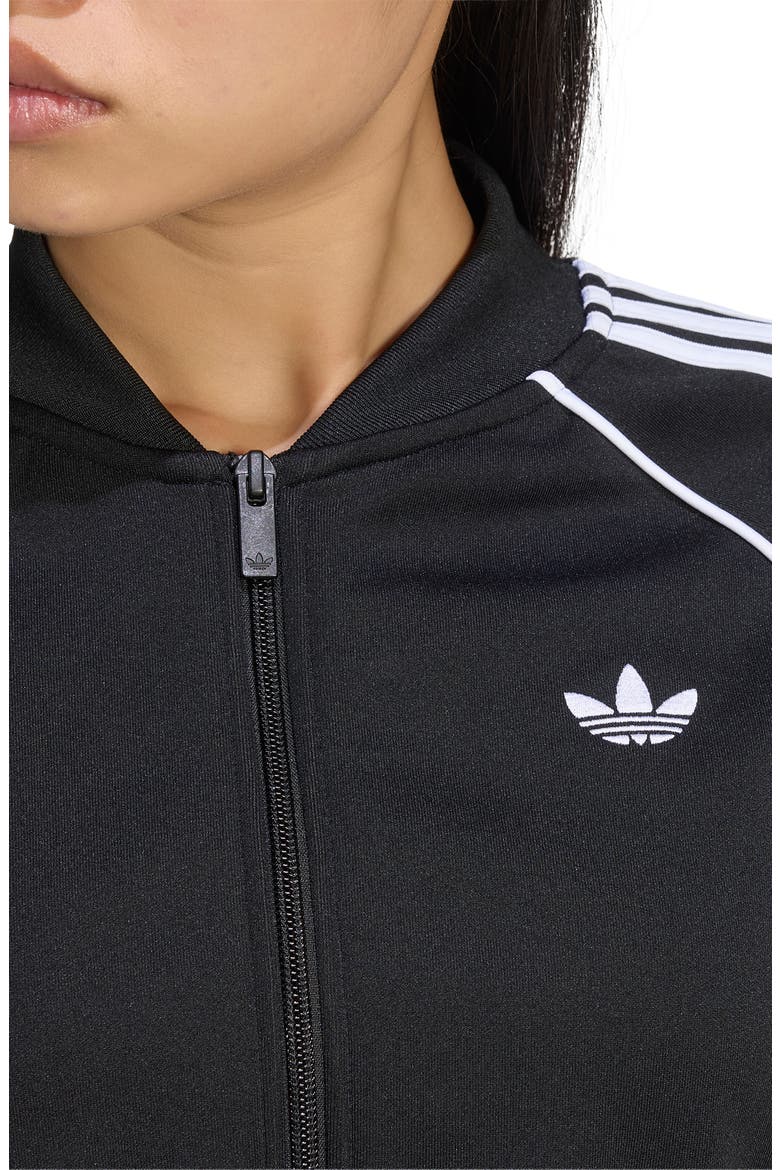 SST Cropped Track Jacket, Alternate, color, BLACK/ WHITE