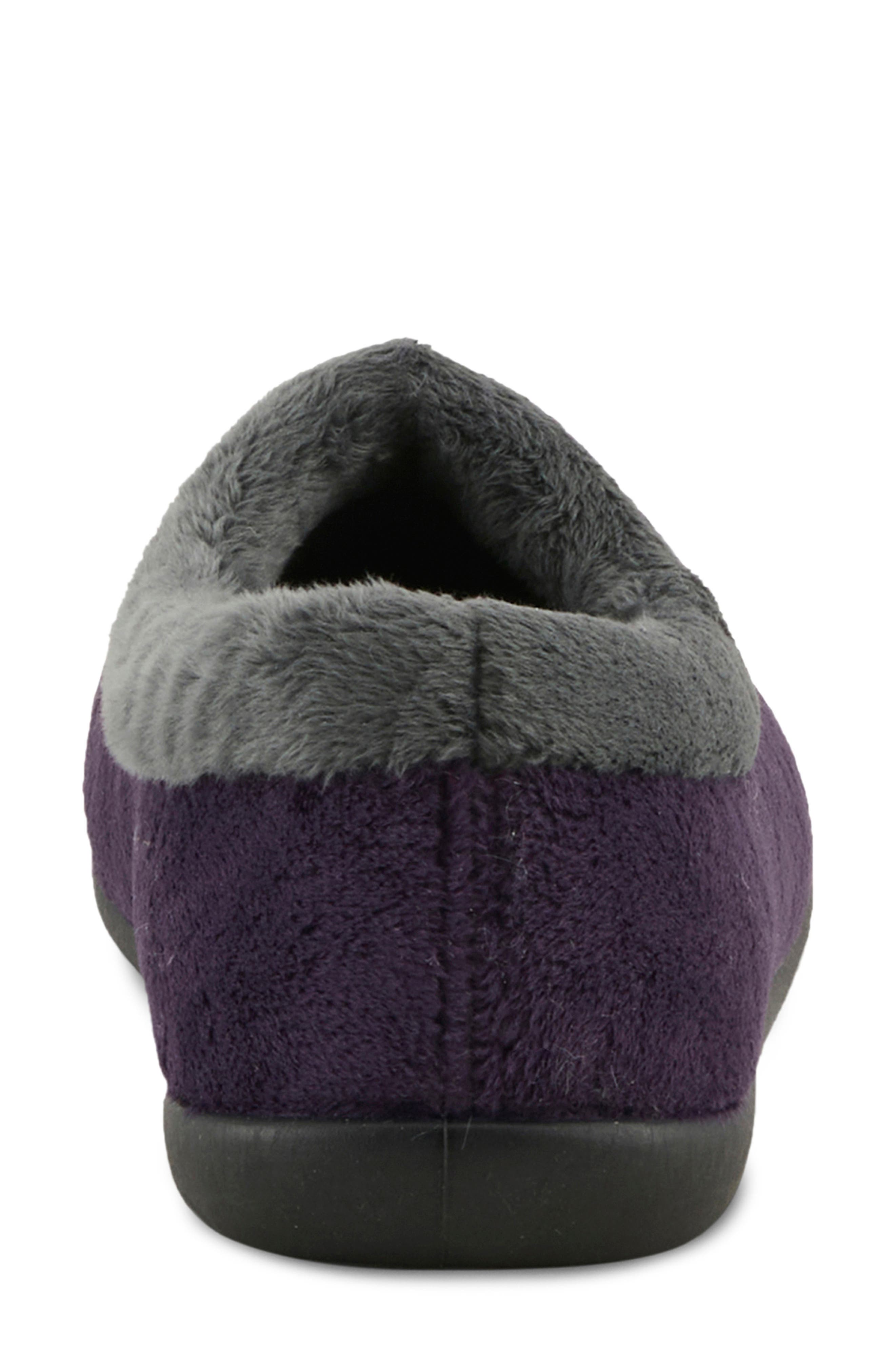 Flexus by Spring Step Amalie Faux Fur Slipper, Alternate, color, Purple Multi