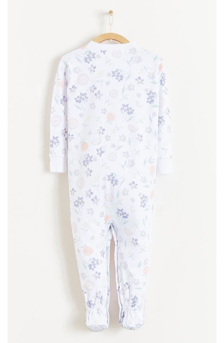 Babycottons Premium Peruvian Pima Cotton Orange Snug Footie Pajamas For Infant, Alternate, color, Multicolor