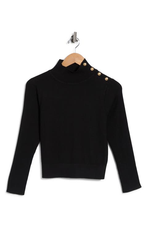 Kamdyn Mock Neck Rib Sweater