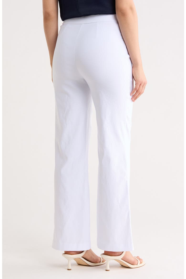 Nikki Pleat Stretch Pants, Alternate, color, BRILLIANT WHITE