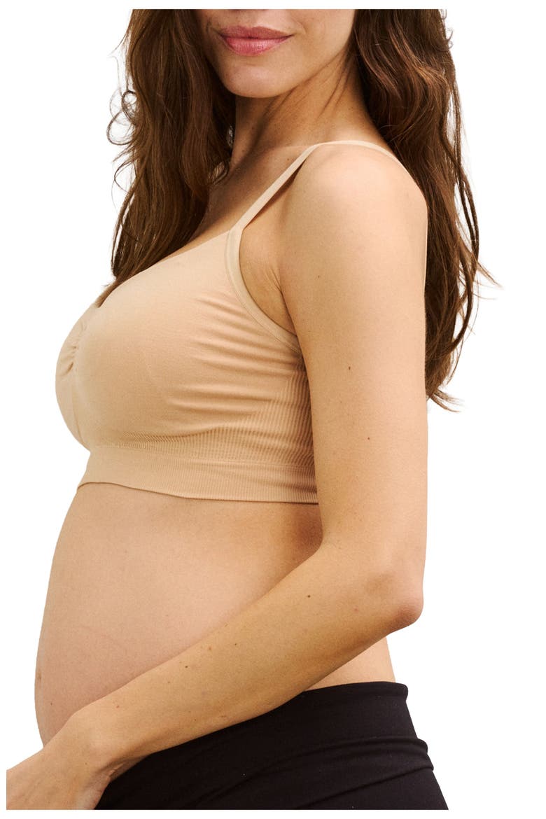 The Hands-Free Pumping Bra, Alternate, color, Sand