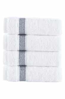 Brooks Brothers Ottoman Rolls 4-Pack Turkish Cotton Bath Towels