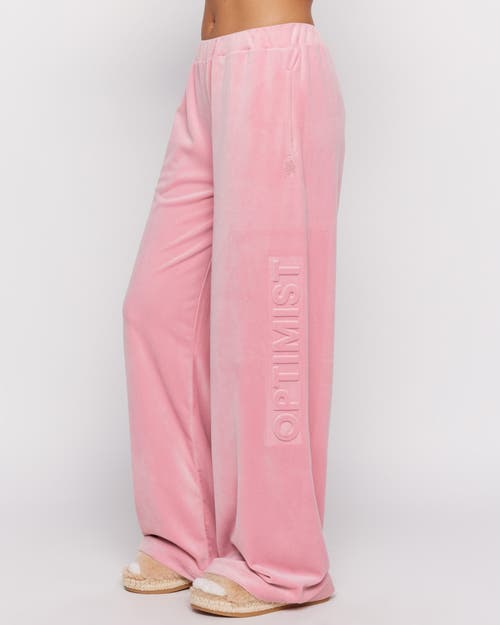 Samii Ryan Optimist Velour Pants In Pink