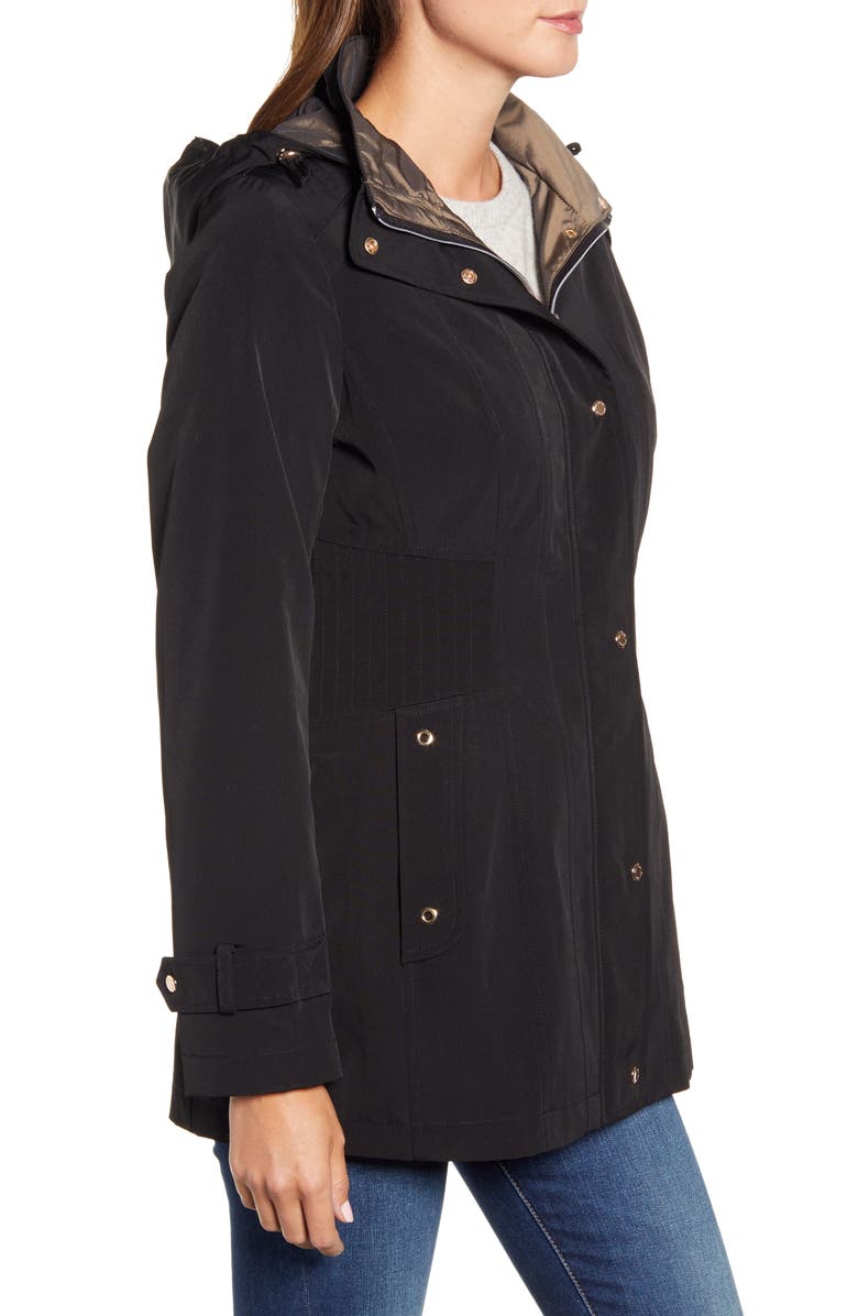 Gallery Hooded Raincoat with Detachable Liner, Alternate, color,